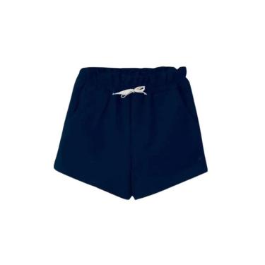 Imagem de Shorts Hering Infantil Menina Clochard Em Moletom Azul-Feminino