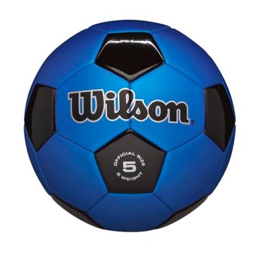 Imagem de Bola de futebol tradicional Wilson, Tamanho 5, Azul, Size 5