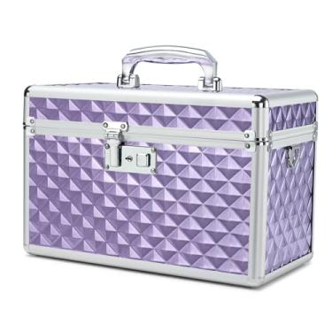 Imagem de HEWEI WORKS Caixa de armazenamento com trava de chave, caixa de armazenamento de medicamentos bloqueável, caixa vazia de primeiros socorros, caixa de segurança com trava de segurança, organizador de