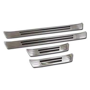 Imagem de Beautost Fit for Lexus UX 200 250h UX200 UX250h 2019 2020 Protetor de Moldagem de Placa de Sapato de Porta Aparas Prata (Externo)