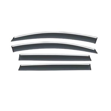 Imagem de GRJQRKHZ Defletor de janela lateral de carro para H&onda City 2015-2019 Weathershied viseira de porta vento sol proteção chuva janela lateral defletores de vento