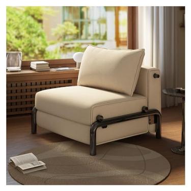 Imagem de Sofá-cama dobrável Sofá-cama dobrável, sofá-cama conversível, sofá moderno Chai para sala de estar, quarto, escritório doméstico(Branco)