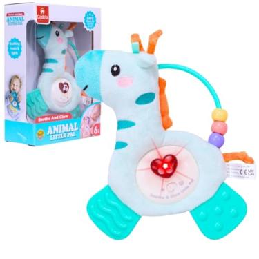 Imagem de Pelúcia Girafinha Musical Para Bebês C/Mordedor Som e Luz CBS0844 - Castela