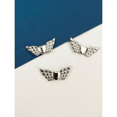 Imagem de Pingente Asa Níquel com Banho de Verniz Protetivo - 01 Unidade - no-br