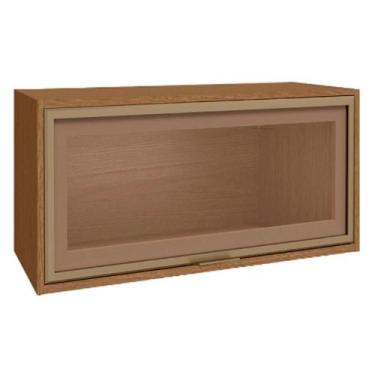 Imagem de Armario Aereo Cozinha 1 Porta Basculante 100% MDF 70 cm Vitória Carval