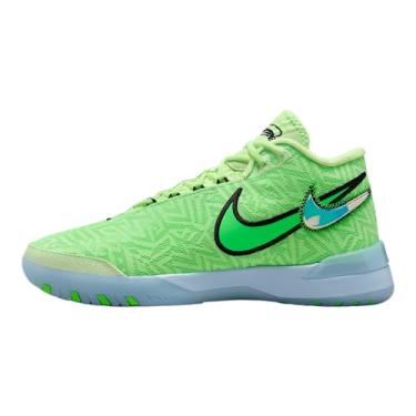Imagem de Tênis de basquete Lebron NXXT Genisus (HF0712-700, Barely Volt/Celestine Blue/Black/Green Strike), Barely Volt/Celestine azul/preto/verde Strike, 43