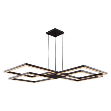 Imagem de Lustre Pendente Perfil Led 96W Design Moderno Quarto Sala