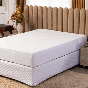 Imagem de Protetor de Colchão Impermeável Branco Avulso SOLTEIRO - Capa Protetor