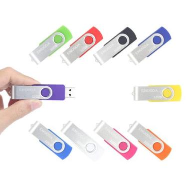 Imagem de Unidade flash USB ENUODA 32GB x 10 com design giratório USB 2.0