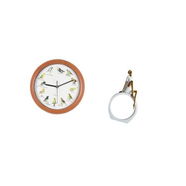 Imagem de Fenteer Relógio de Parede de Pássaro Cantando, Estatueta de, Estátua de, Centro de Mesa, Quarto, Leitores, Presente, Estante, Escultura Abstrata