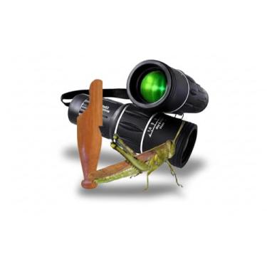 Imagem de Apito De Madeira Grilo Modelo 23 + Luneta Observação de Pássaros