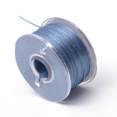 Imagem de 50 jardas/rolo 0,1 mm cordão de contas de nylon chinês para nó chinês pulseira de amizade fio azul para artesanato faça você mesmo Kumihimo pulseiras de macramê para fabricação de suprimentos