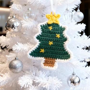 Imagem de Tomkids Porta-copos de crochê feitos à mão para Halloween e Natal – Conjunto de 2 – Abóbora, árvore de Natal, Papai Noel, pão de gengibre – Laváveis, aconchegantes e festivos, decoração e presentes