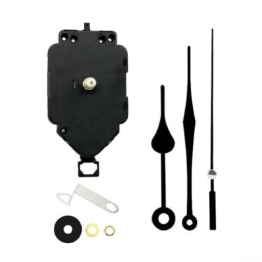 Imagem de Movimentos de relógio, acessórios de relógio de pêndulo faça você mesmo 25# salto 12+008 segundo preto (6168 Swing Jump Geral + Gancho de balanço + 228 segundos pretos 12# peças de relógio de cabeça