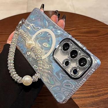 Imagem de Capa com cordão de mão com estampa de concha para Samsung S25 Ultra, capa para Galaxy S24 S23 A56 A56, película com lente brilhante, A1, para Samsung S24 FE