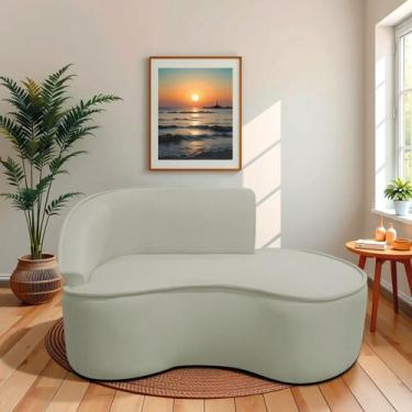 Imagem de Divã Recamier Curvo Sala de Estar Recepção Marrocos 150cm Lado Direito