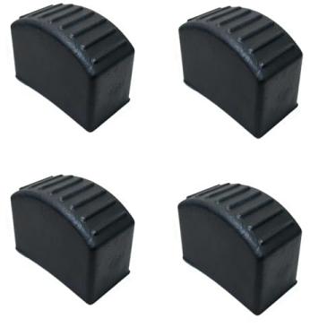 Imagem de Kit Sapata Ponteira Premium De Borracha Vulcanizada 20x40mm Para Escadas (4)