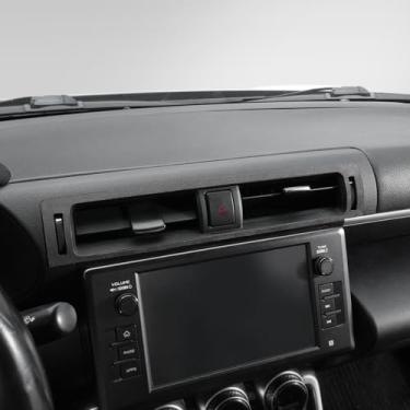 Imagem de BETTERHUMZ Compatível com Toyota GR86 para Subaru BRZ 2021 2022 2023 2024 2025 para Alcantara Carbon Leather Center Console Sticker Outlet Frame Trim Car Interior Acessórios (Suede Black)