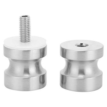 Imagem de Puxadores de porta de vidro, puxadores de liga de alumínio de design elegante para banheiro de exibição, fácil de instalar