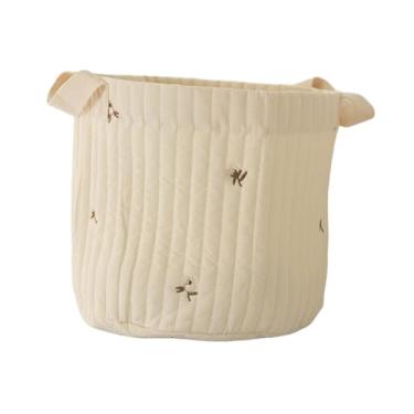 Imagem de oshhni Cesta de fraldas de bebê organizador de fraldas multifuncional vazio roupas de bebê suporte de brinquedos trocador organizador para acampamento viagem, Kapok Grande