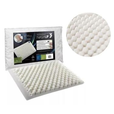 Imagem de Travesseiro Nasa Up3 Viscoelástico Massageador Fibrasca 60c Firme, 1 u