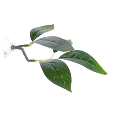 Imagem de Ｂｅｓｇａ Rede em formato de folha para peixe betta com ventosa, acessórios para aquário de peixe betta, decoração de aquário para esconderijo, reprodução e, 1pcs