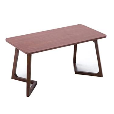 Imagem de Mesa grande de madeira com pernas em forma de V - ideal para uso em casa, escritório de jantar e mesa de café (A 100 x 50 x 60 cm)