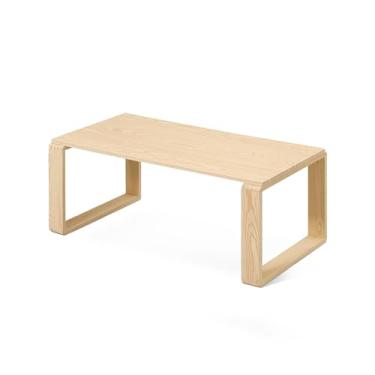 Imagem de Mesa baixa japonesa de madeira moderna tatami mesa de centro para sentar baixo espaço fácil de montar mesa de centro para sala de estar, sala de jantar, chá, tatame, cozinha.