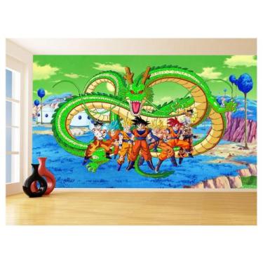 Imagem de Papel De Parede Dragon Ball Goku Vegeta Anime 3,5M Dbz389 - Você Decor