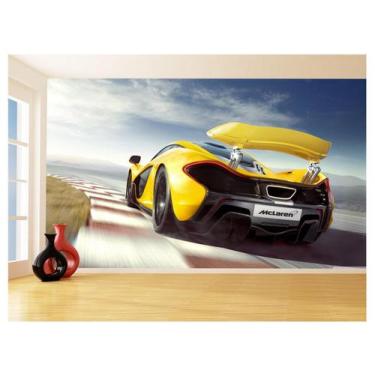 Imagem de Papel De Parede 3D Carro Mc Laren Pista Super 3,5M Car280 - Você Decor