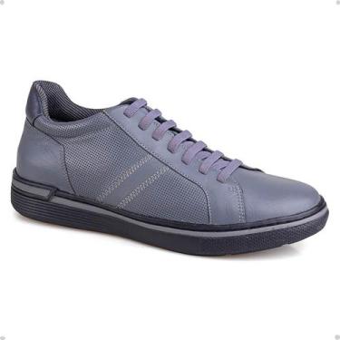 Imagem de Sapatenis Couro Rafarillo com Cadarço Você + Alto Masculino, 40, Onix