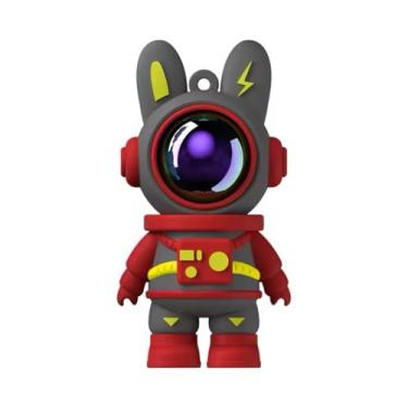 Imagem de Pen drive USB Space Outerspace Astronaut Coelho Coelho, 64 GB, design de chaveiro portátil. Marca THE SMART WORKER (vermelho)