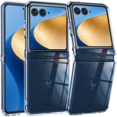 Imagem de FNTCASE Capa para Motorola Razr-2024/2025: Capa protetora para celular Moto Razr 50/60, leve, resistente a arranhões, flexível, antiderrapante, durável, resistente, à prova de quedas, à prova de