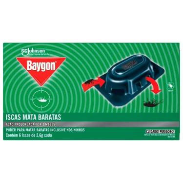 Imagem de Inseticida Iscas Mata Barata Baygon 6 Unidades - Sc Johnson