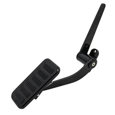 Imagem de Pedal de acelerador de rua de alumínio Black Billet – ajuste universal – suporte de firewall – aderência antiderrapante – 5.1 cm x 4-1/5.1 cm – ideal para hastes de rua, hot rod e construções