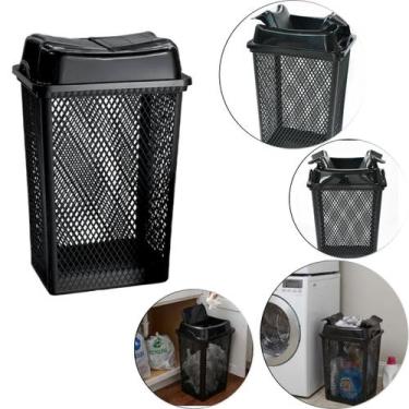 Imagem de Cesto De Roupas Multiuso Telado Com Tampa Articulável 49 Lts - Arqplas