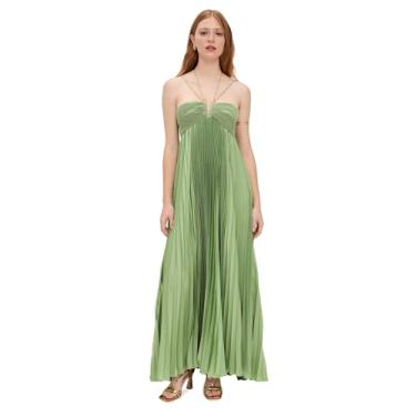 Imagem de Amur Vestido feminino plissado River, Folha de chuva, 38