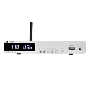 Imagem de VEDO Reprodutor de áudio sem perdas, Bluetooth 5.0, Leitor de arquivos APE/FLAC/WAV via pen drive USB, Entrada coaxial/óptica, Saída para fone de ouvido/RCA/subwoofer, Toca-discos digital Hi-Fi