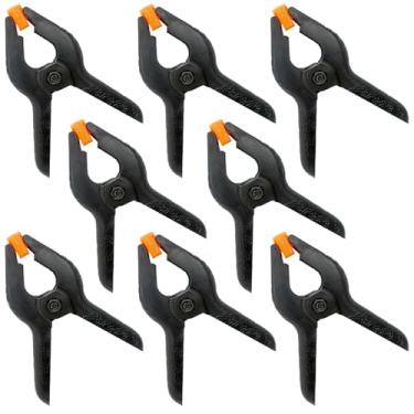 Imagem de Pacote com 8 grampos de mola de plástico de 15 cm, clipes grandes e resistentes, grampos de mola grandes para suporte de pano de fundo, artesanato, fotografia, marcenaria, projetos domésticos