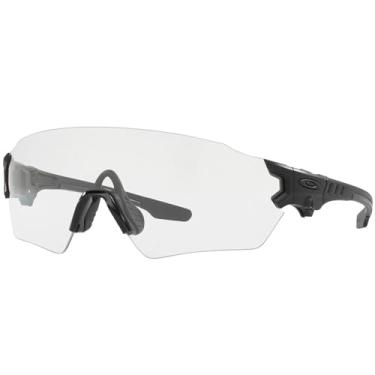 Imagem de Oakley Óculos de sol masculino oval Si Tombstone Spoil, Matte Black/Clear, 39 mm