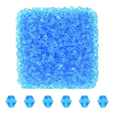 Imagem de Mandala Crafts Contas de cristal bicone azul claro de 3 mm – 1500 contas de vidro facetadas para fabricação de joias, suprimentos de contas, artesanato DIY, pulseiras, colares, brincos e contas