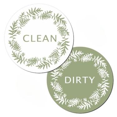 Imagem de Placa de ímã de lava-louças Dirty Clean, dupla face limpa e suja para máquinas de lavar louça de aço inoxidável, necessidades de máquina de lavar louça magnética para geladeira