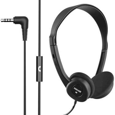 Imagem de Maxell® Fones de ouvido intra-auriculares HP-100 com microfone, preto