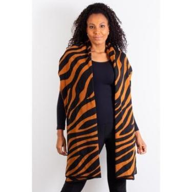 Imagem de Echarpe feminina de malha tricô 60042 Animal Print-Feminino