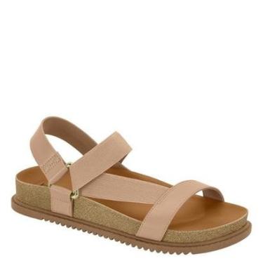 Imagem de Sandália Feminina Flatform Brilho Velcro Beira Rio 8523.109 - Preto Napa - 37-Feminino
