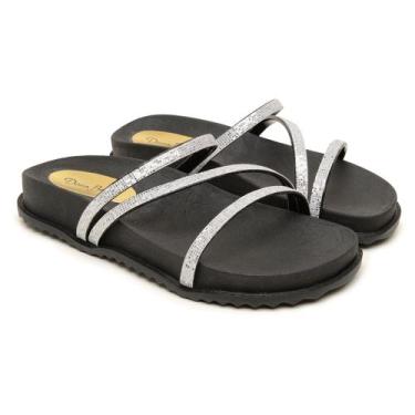 Imagem de Papete Rasteirinha Sandalia  Slide Adulto Menina Moda Blogueira Verao 