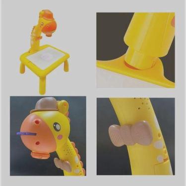 Imagem de Mesa Projetor Desenho Infantil Mesinha De Desenho Projetara (Amarelo) 