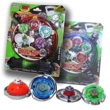 Imagem de Beyblade Metal Led Kit 4 Pião 2 Lançador Tornado Com Arena e muito div
