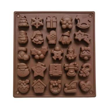 Imagem de Molde De Chocolate De Natal Com 25 Cavidades, Molde De Silicone Antiad