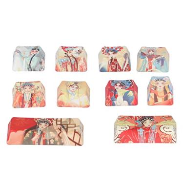 Imagem de aqxreight Keycaps Estilo Chinês Tema Pbt Material Excelente Durabilidade Fácil Digitação Diy Keycaps Diy 10 Próprio Teclado Sublimação Feita Keycap é e Térmico a Keycaps10keys